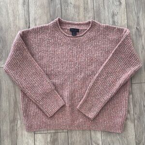 RACHEL Rachel Roy Heathered Pink Crew Neck‎ Sweater